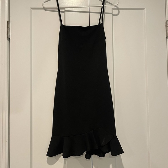 Black spaghetti strap dress with flare bottom - Picture 1 of 1